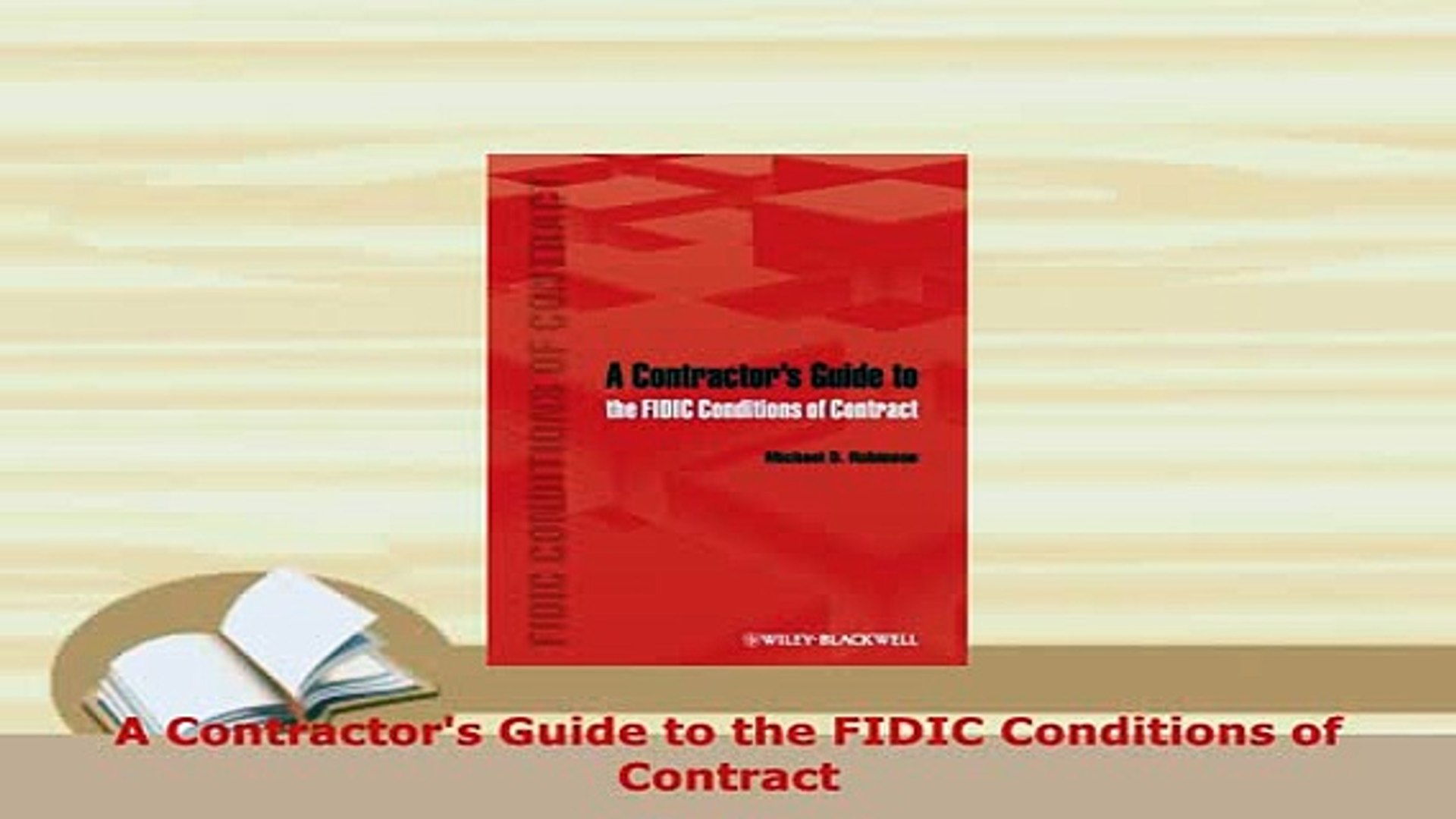 the of Conditions FIDIC EBook Contractors to PDF A Contract Guide