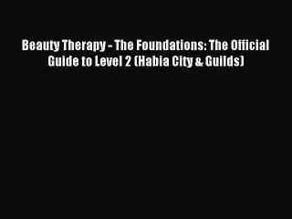 Read Beauty Therapy - The Foundations: The Official Guide to Level 2 (Habia City & Guilds)
