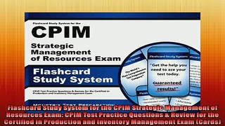 EBOOK ONLINE  Flashcard Study System for the CPIM Strategic Management of Resources Exam CPIM Test  BOOK ONLINE