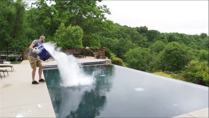 What Happens If You Drop 30 lb of Dry Ice in POOL