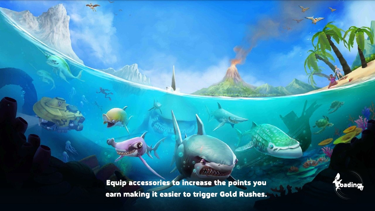 Hungry shark world - great white shark Gameplay in Arabian sea..