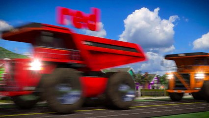 Learn Colours with Dump Trucks | Educational video for kids