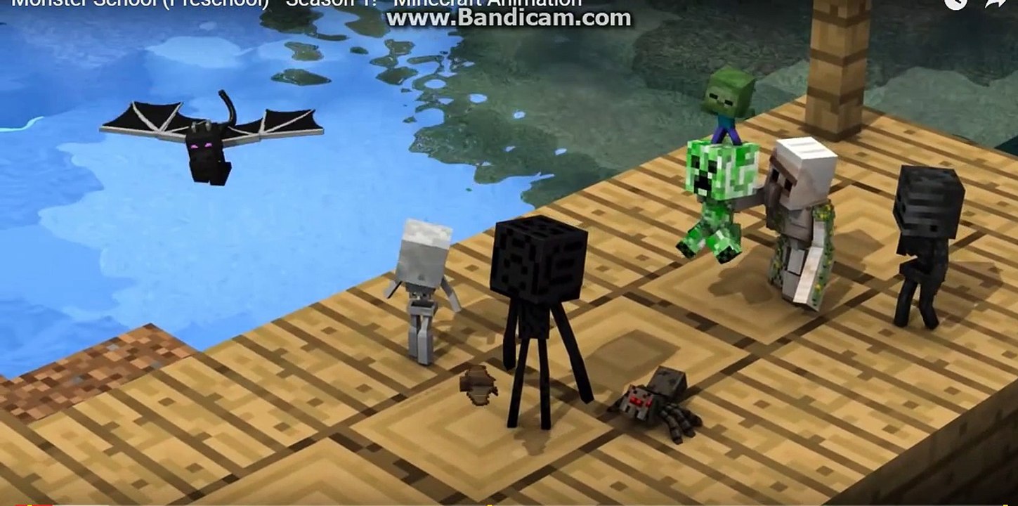 minecraft come for the monster school song