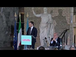 Roma - Renzi firma intesa per il Lazio (20.05.16)