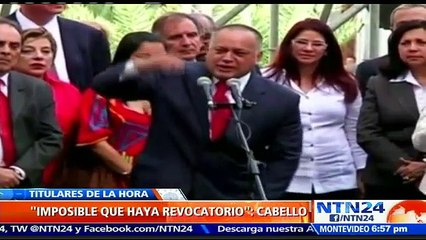 “No hay manera de que este año haya referendo”: Diosdado Cabello
