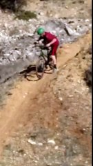 Watch this first time mountain biker experience a new low