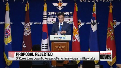 S. Korea turns down N. Korea's offer for inter-Korean military talks