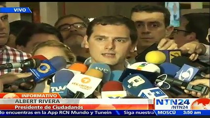 Arriba a Venezuela el dirigente español Albert Rivera para sostener apretada agenda con la oposición
