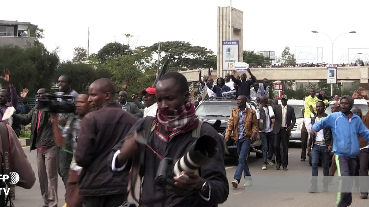 Kenya police use tear gas, water cannon on protesters