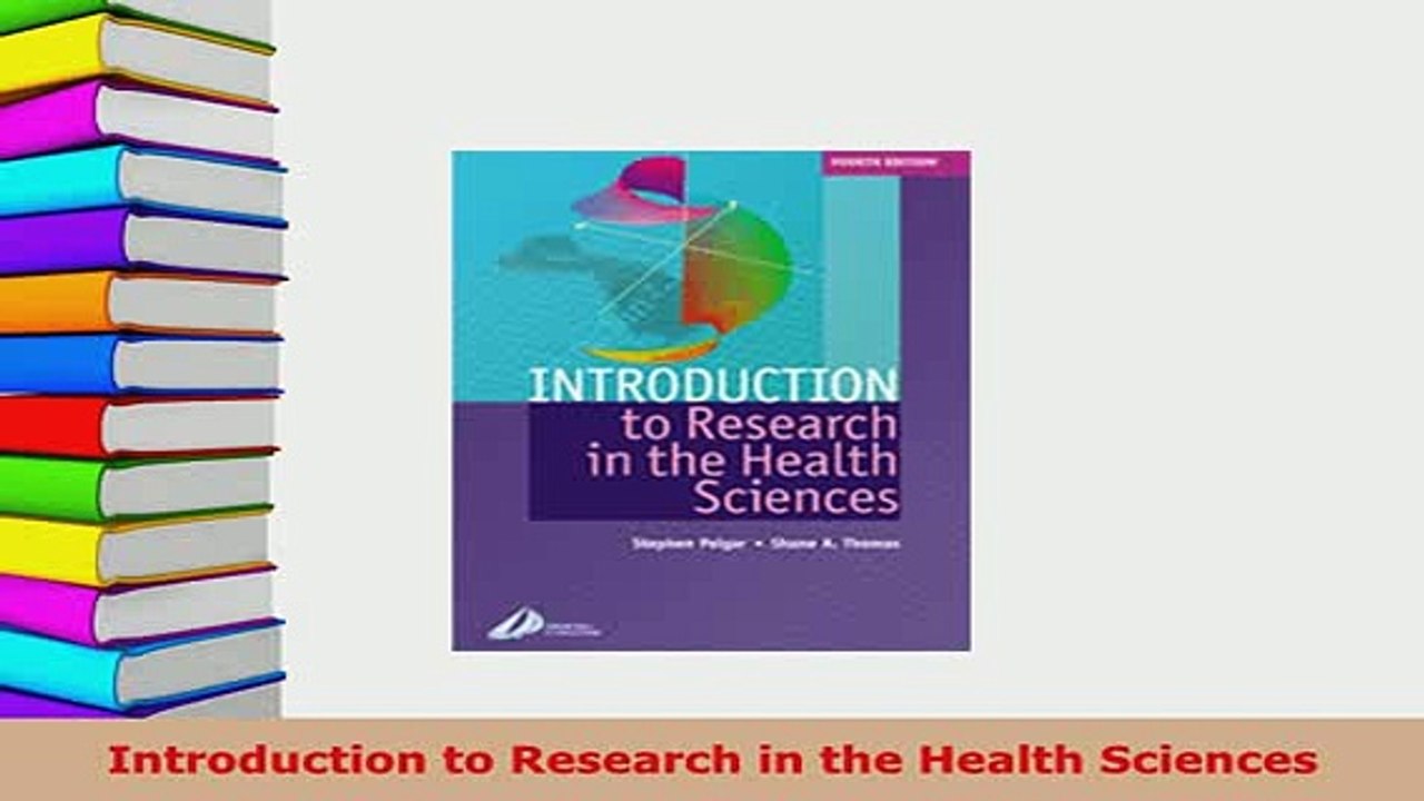 Download  Introduction to Research in the Health Sciences Download Online
