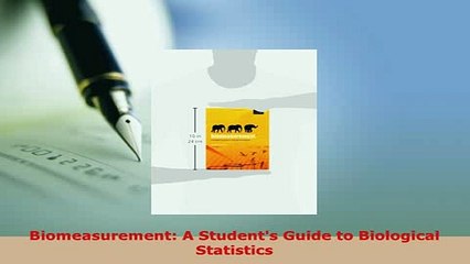 Download  Biomeasurement A Students Guide to Biological Statistics PDF Online