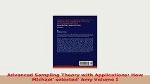 PDF  Advanced Sampling Theory with Applications How Michael selected Amy Volume I Download Full Ebook