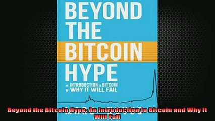 READ book  Beyond the Bitcoin Hype An Introduction to Bitcoin and Why It Will Fail  FREE BOOOK ONLINE