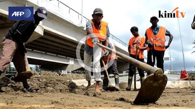 Kerja bersih Colombo bermula selepas banjir