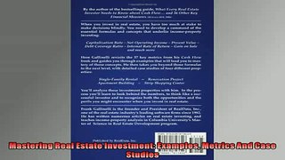READ book  Mastering Real Estate Investment Examples Metrics And Case Studies READ ONLINE