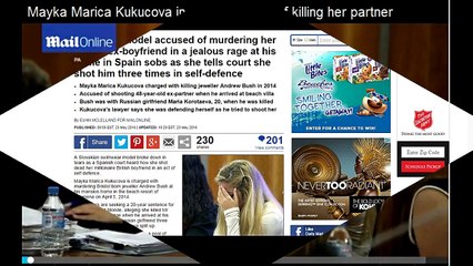 Slovakian model accused of murdering her British ex-boyfriend