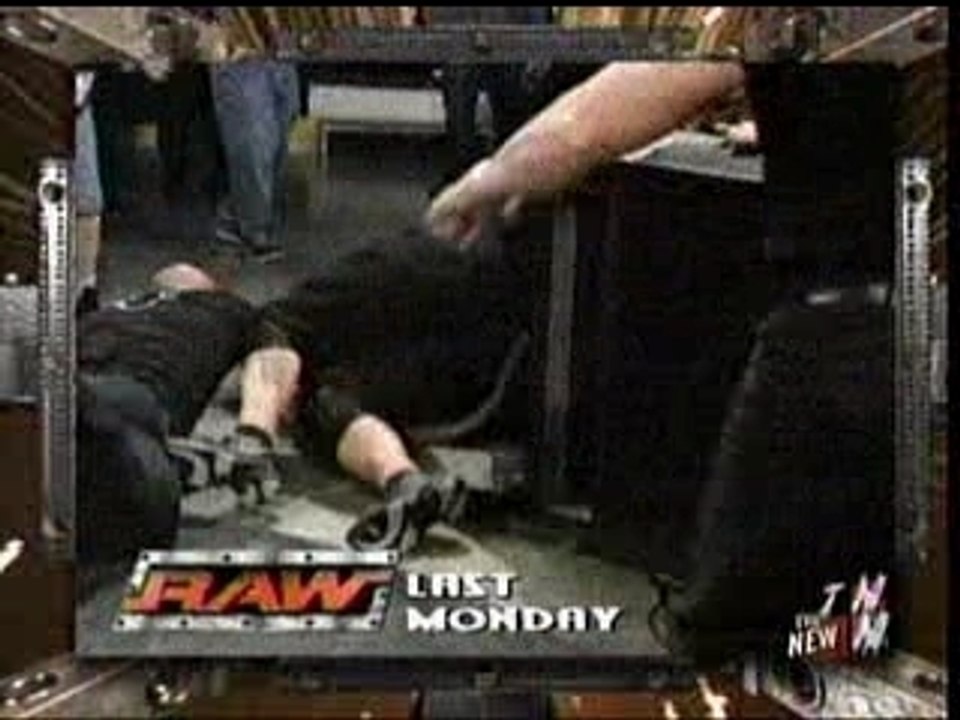 WWE - Goldberg Spears Rosie Through a Barricade