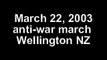 March 22, 2003 Anti-war march, Wellington NZ