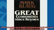 Free book  Great Economists Since Keynes An Introduction to the Lives and Works of One Hundred