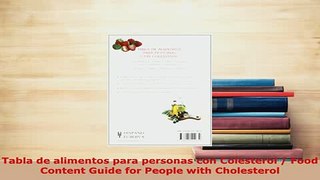 PDF  Tabla de alimentos para personas con Colesterol  Food Content Guide for People with Read Full Ebook