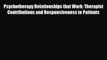 [PDF] Psychotherapy Relationships that Work: Therapist Contributions and Responsiveness to