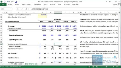 Excel - Circular References