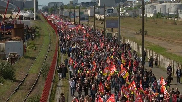 Contestation de la loi travail: la démonstration de force de la CGT - Le 24/05/2016 à 07h07