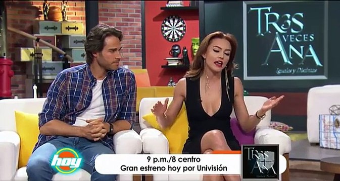Angelique Boyer, Sebastian Rulli y parte del elenco en el Programa Hoy por el estreno de #3VecesAna por Univision