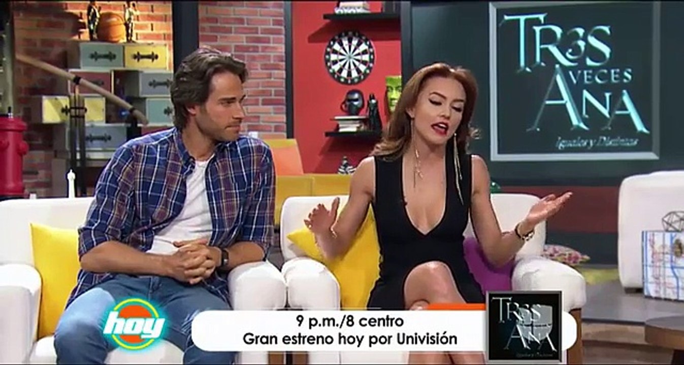 Angelique Boyer, Sebastian Rulli y parte del elenco en el Programa Hoy por el estreno de #3VecesAna por Univision