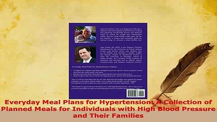 PDF  Everyday Meal Plans for Hypertension A Collection of Planned Meals for Individuals with Read Online