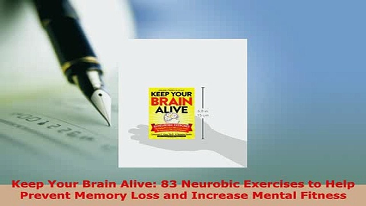 PDF  Keep Your Brain Alive 83 Neurobic Exercises to Help Prevent Memory Loss and Increase  EBook