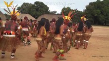 Ritual Dance Of The Kamayura Indigenous People - (Uncontacted Tribe)