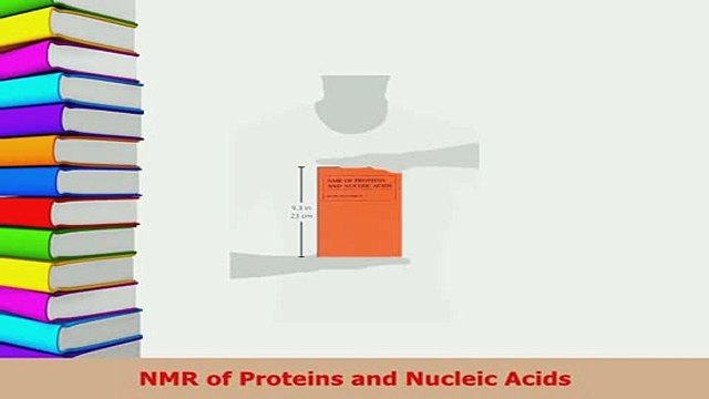 PDF NMR of Proteins and Nucleic Acids Free Books