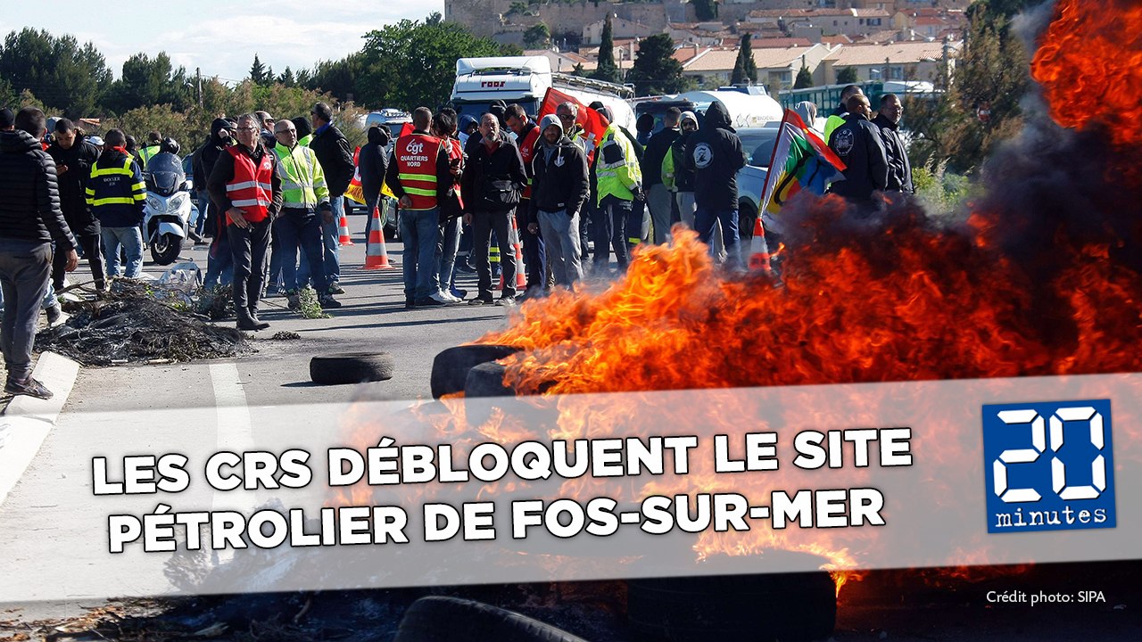 Intervention musclée des CRS sur le site pétrolier de Fos-sur-Mer