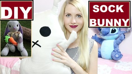 DIY Sock Bunny (No Sew) 2016