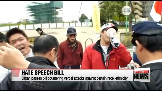 Japan passes bill countering hate speech