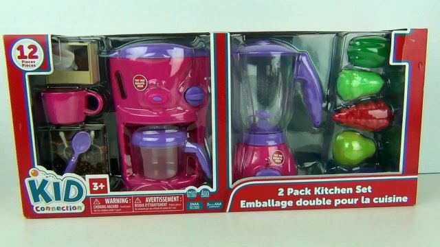 Peppa Pig Toy Kitchen Set,Coffee Maker,Blender,Mixer Cooking Playset Toy Food