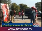 Eight dead, 17 injured as passenger van turns turtle in Jamshoro