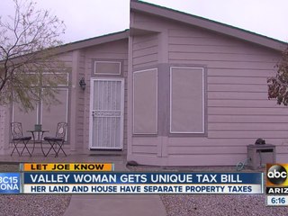 Valley woman gets unique tax bill