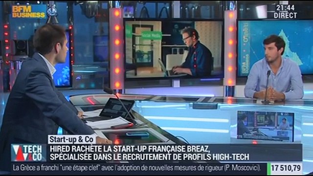 Start-up & Co: Hired rachète Breaz, le spécialiste du recrutement des profils high-tech - 23/05