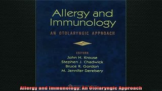 READ book  Allergy and Immunology An Otolaryngic Approach Full EBook