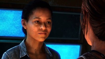 Escena lesbica left behind the last of us