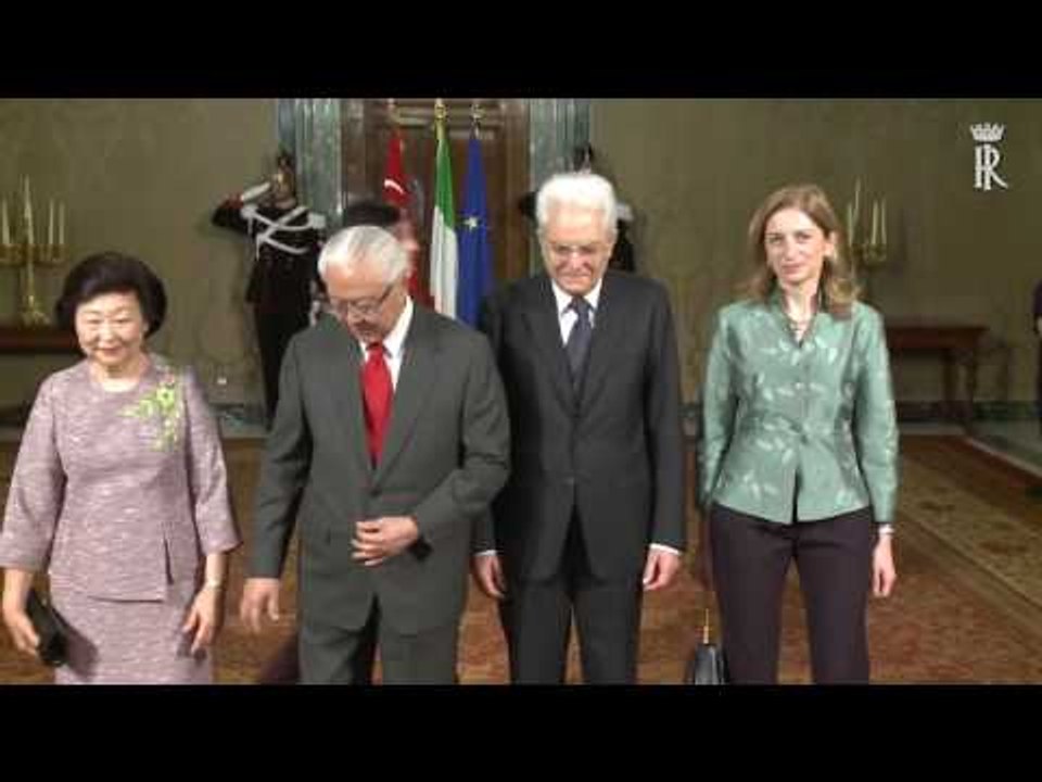 Roma - Mattarella riceve il Presidente della Repubblica di Singapore (23.05.16)