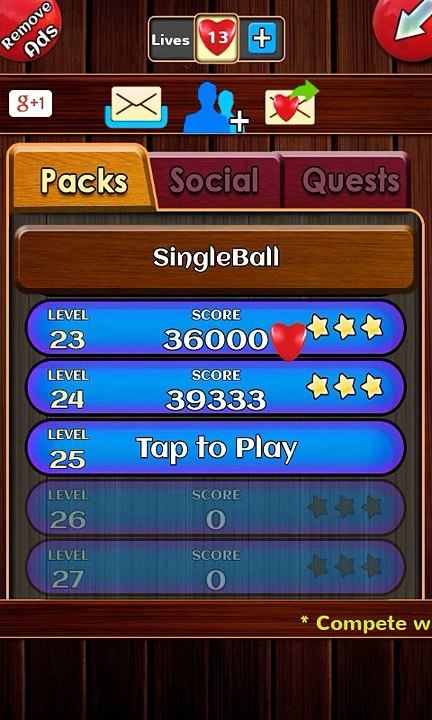 Unblock ball level 25 Within 5 Moves