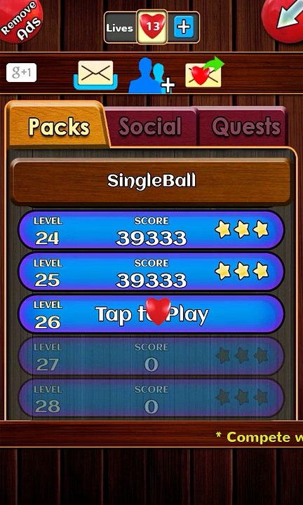 Unblock ball level 26 Within 7 Moves