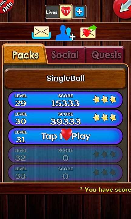 Unblock ball level 31 Within 8 Moves