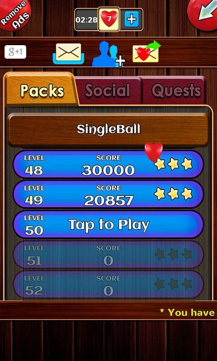 Unblock ball level 50 Within 5 Moves