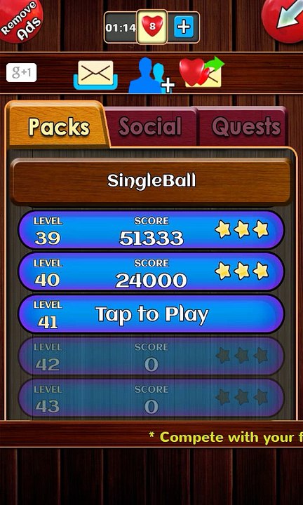 Unblock ball level 41 Within 4 Moves