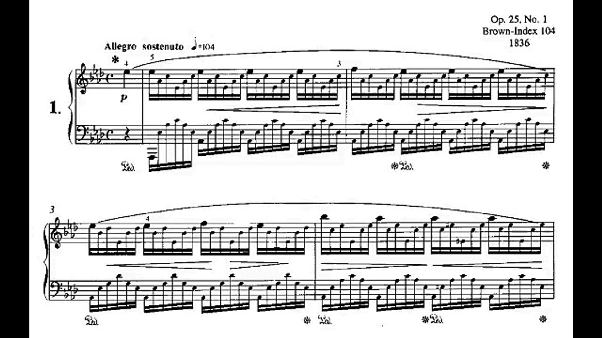 Chopin Etude In Ab Aeolian Harp Op 25 No 1 Video Dailymotion