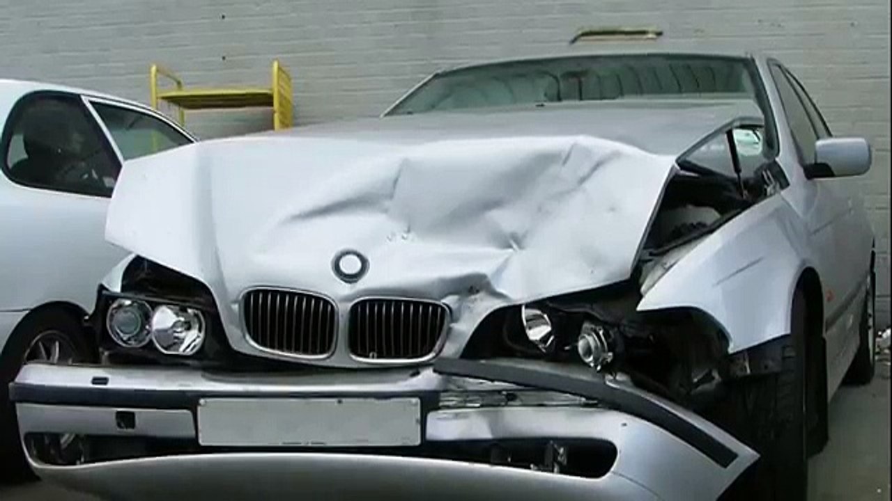 Car Long Skid & Big Crash
